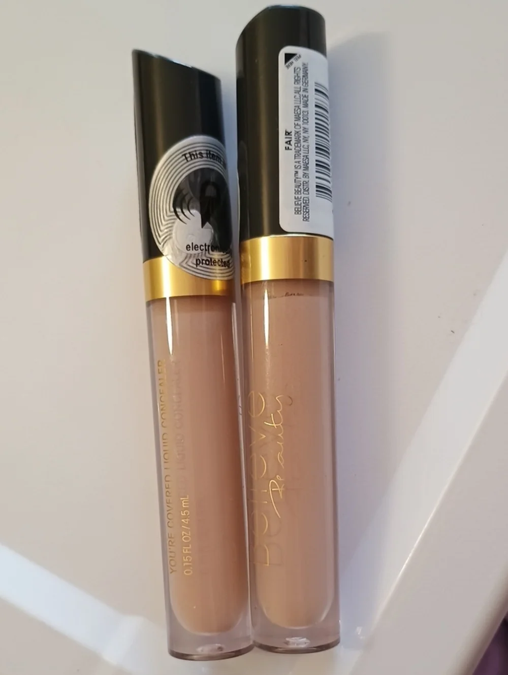2 x Believe Beauty You're Covered Liquid Concealer, Fair